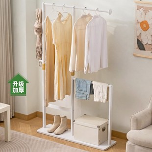 卧室衣帽架置物家用床头晚上放衣服神器简易开放衣柜 挂衣架落地式