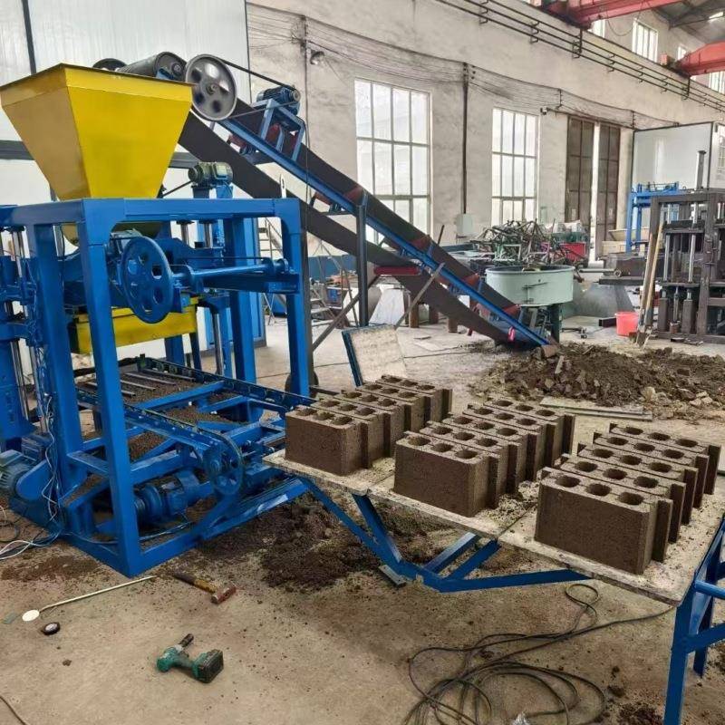 全自动砂石水泥快速制砖机水泥空心制砖机移动式免烧黏土制砖机