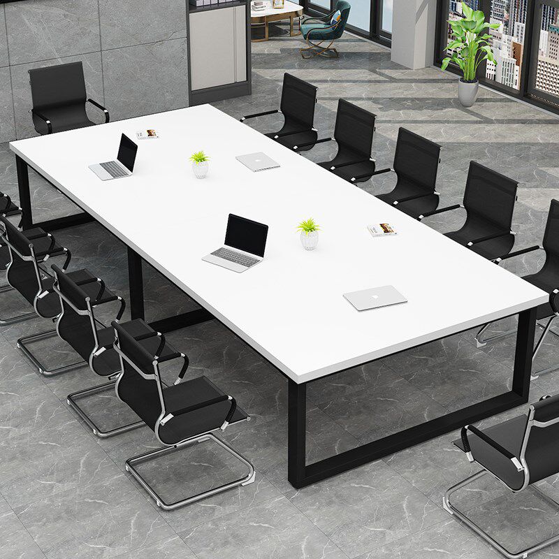 会议桌长条桌办公j桌椅组合简约现代长方形桌子工作台办公室洽谈