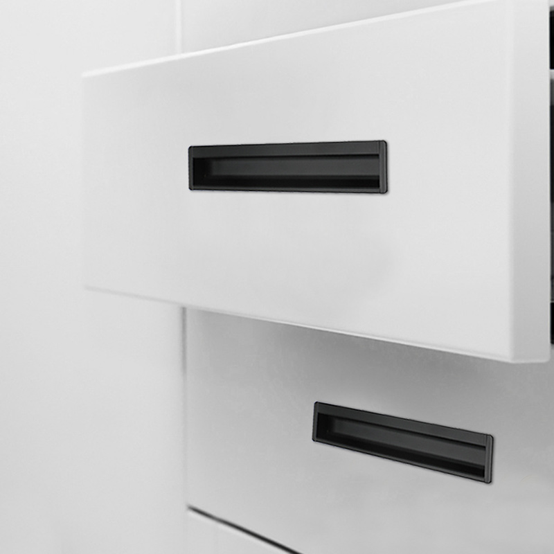 北欧轻奢加长隐形内嵌暗拉手一米黑色衣柜门把手挖槽推拉移门拉手