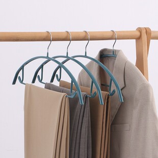 衣架家用挂衣无痕防滑晾衣架不起包浸塑成人衣挂衣柜X收纳衣服撑