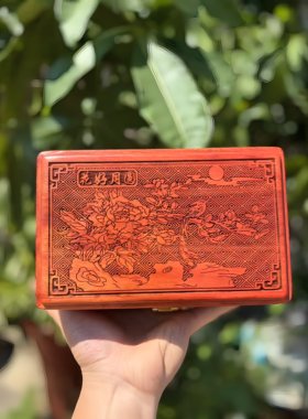 缅甸花梨木首饰盒轻奢礼物珠宝箱中式高档结婚收纳彩礼箱首饰盒