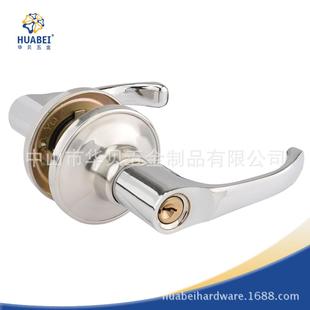 三杆锁球形把手锁卫生间门铝合金门塑钢门锁彩钢门锁三柱式执手锁