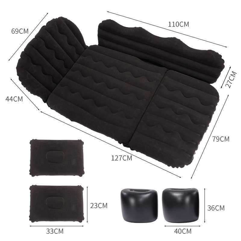 车载床垫后排汽车植绒床垫轿车内后座旅行床SUV车上睡垫充气床