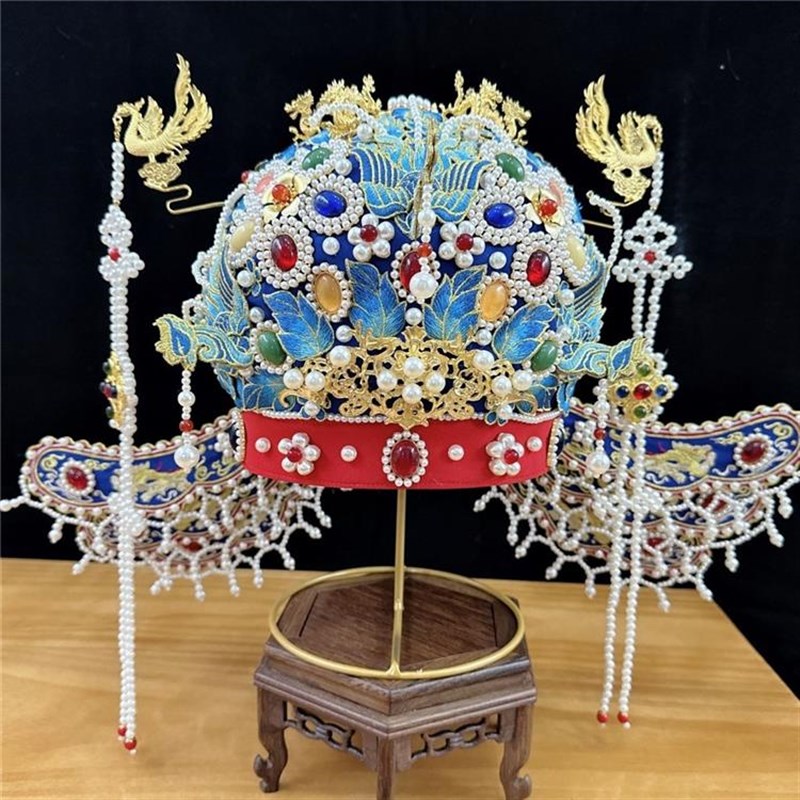 六龙三凤冠 材料包DIY配件 汉服礼冠 明制凤冠 宋冠 挑牌博鬓手工