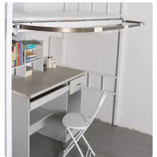 定制学生宿舍u型外扩桌帘遮光床帘寝室下铺专用上床下桌导轨支架