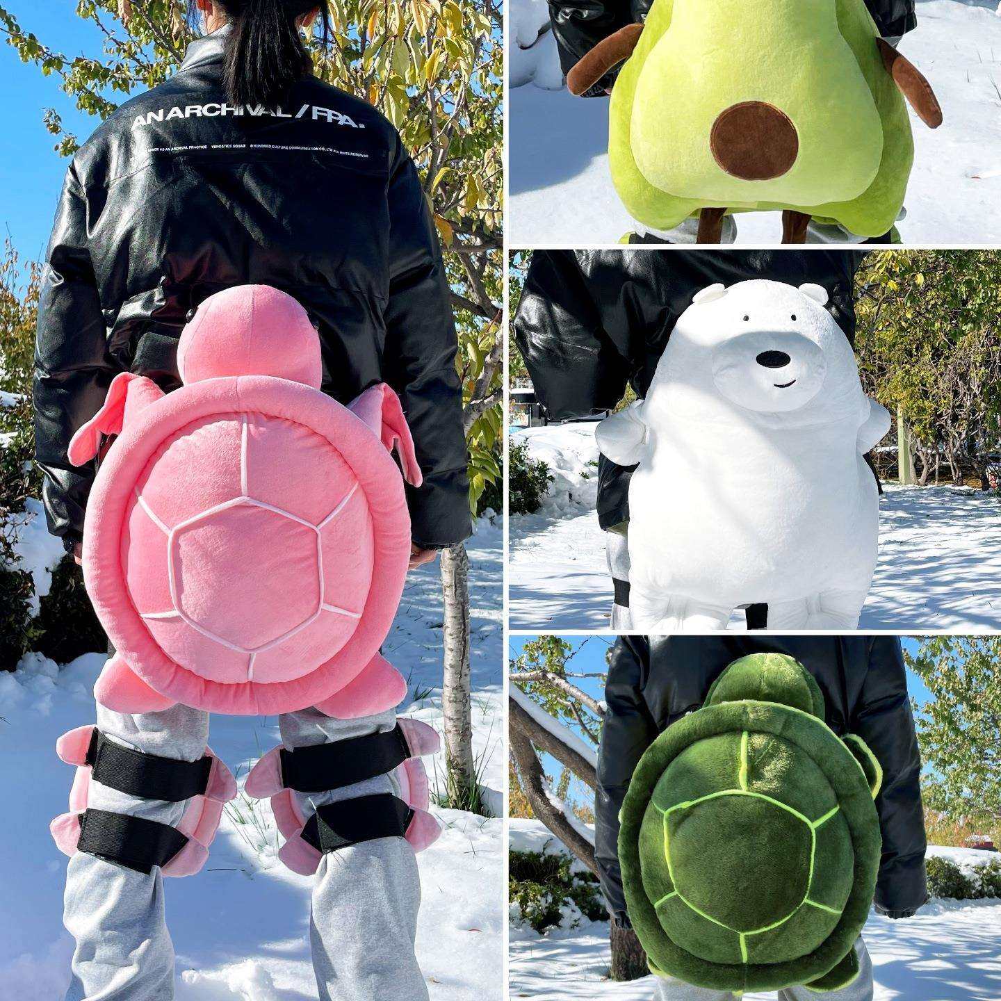 滑雪小乌龟护臀垫防摔裤专业防水护具防护膝屁股单板儿童装备套装