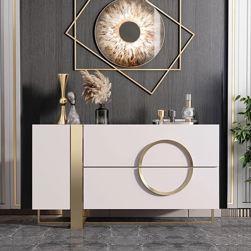 轻奢餐边桌意式斗柜卧室客厅隔断柜现代风储物柜入户门极简餐边柜