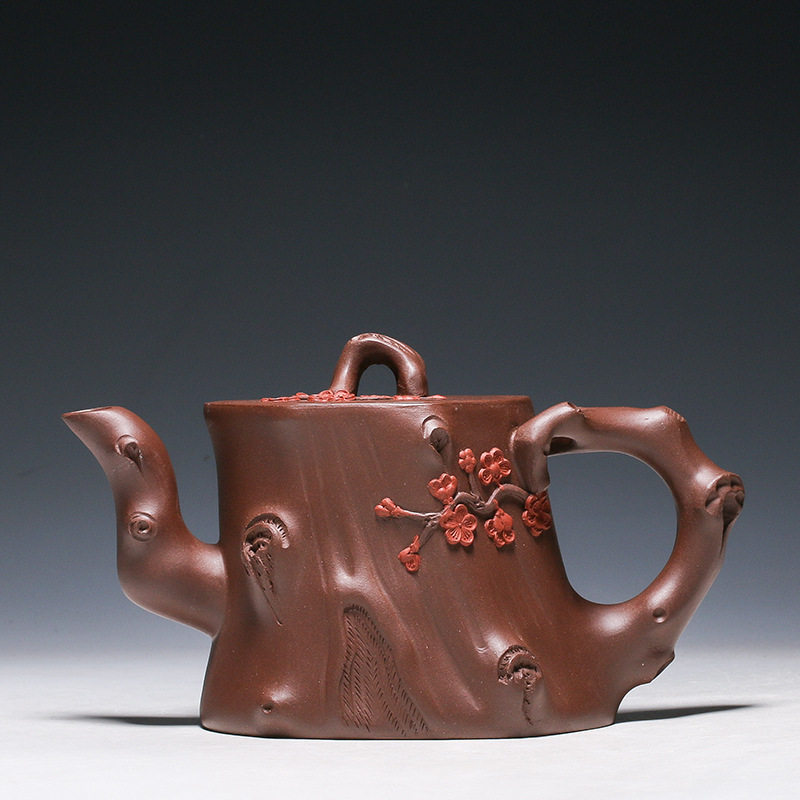宜兴紫砂壶泡茶壶精品手工茶具批发代发正宗原矿紫泥大梅桩壶