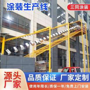 轨道悬挂静电涂装流水线涂装设备自动化表面处理喷涂喷塑线