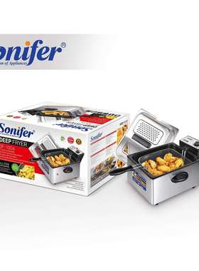 Sonifer家用不锈钢油炸锅大容量6LSF-1004