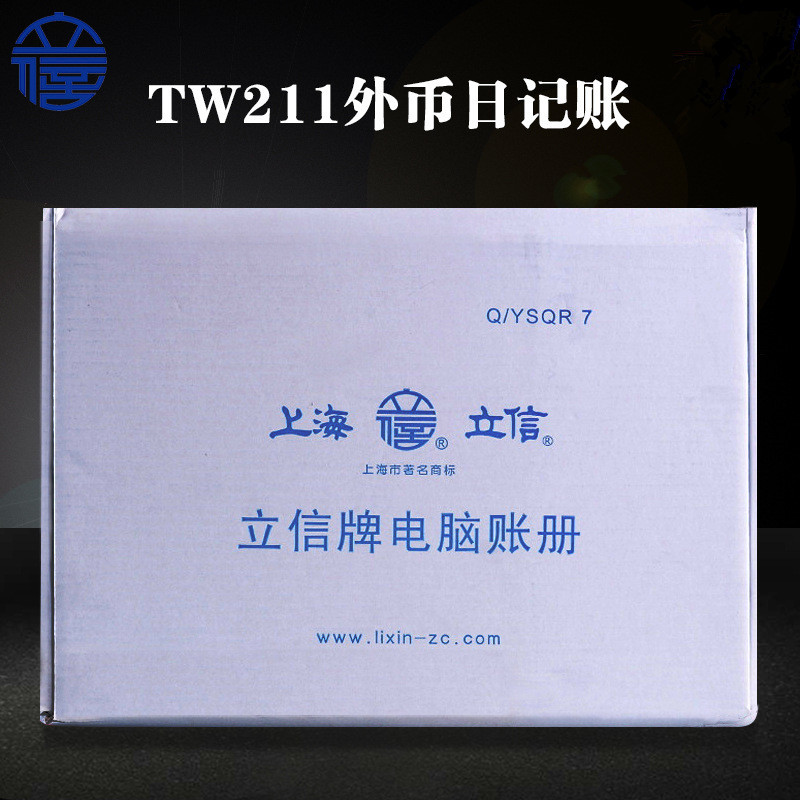 立信TW211外币日记账明细账套打凭证财务会计电脑套打账册连打单