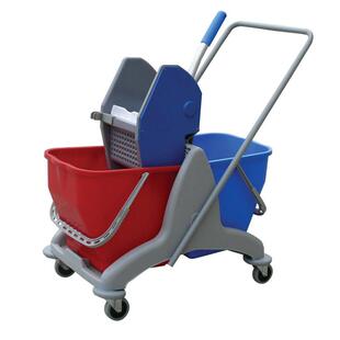 直销50L/30L下压式双桶榨水车拖把挤水榨水桶汽运自提