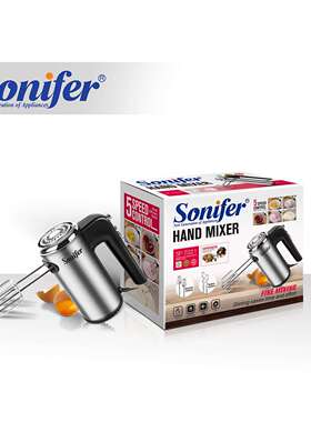 Sonifer家用不锈钢自动打蛋机烘培电动打蛋器SF-7021