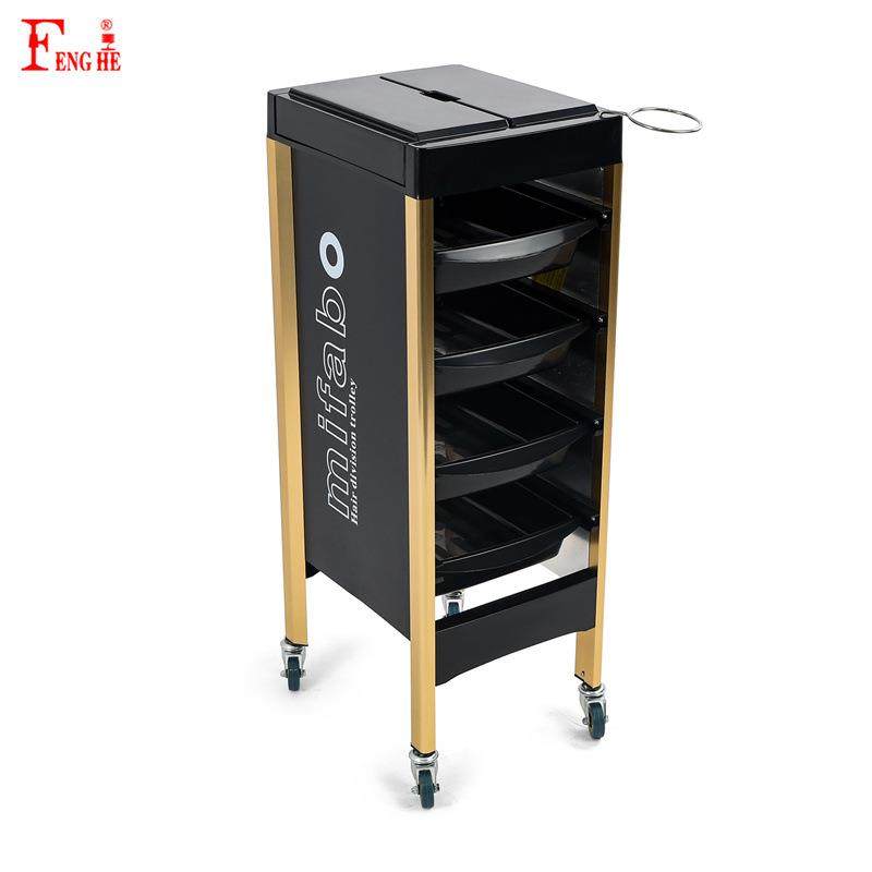 理发店专用烫染工具车多层置物小推车发廊手拉杠子车多功能工具柜