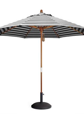 GJU8户外遮阳伞实木中柱伞商用小伞庭院花园露天定制颜色休闲沙