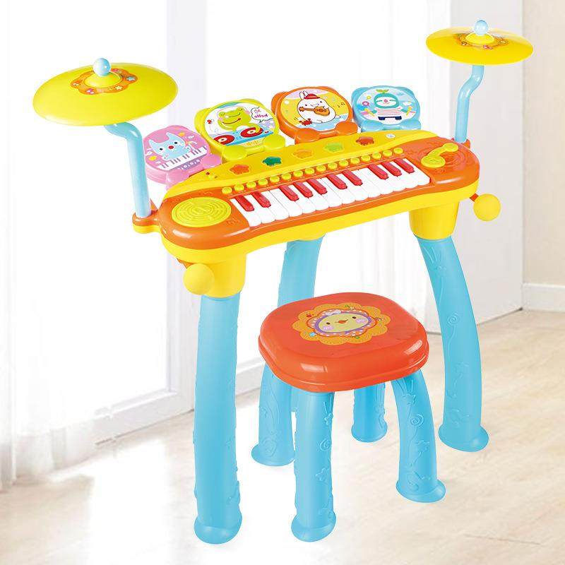 架子鼓玩具儿童电子琴乐器宝宝敲打鼓1-3-6岁男孩女孩琴鼓组合