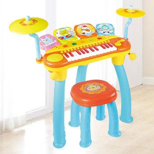 架子鼓玩具儿童电子琴乐器宝宝敲打鼓1-3-6岁男孩女孩琴鼓组合