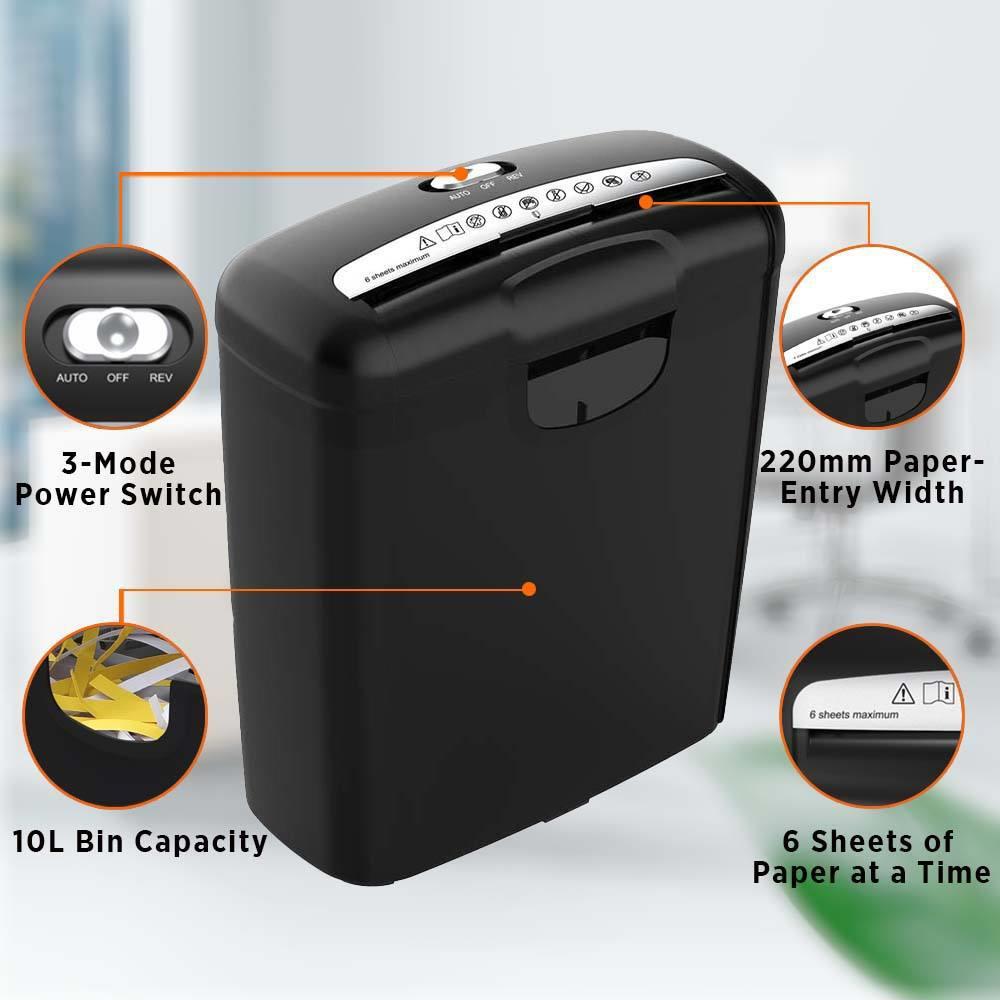 家用电动碎纸机办公文件CD切纸机迷你条状机超粉碎机0S601S