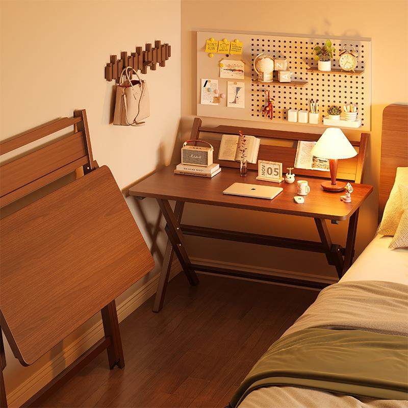 可折叠书桌学生学习桌卧室家用电脑桌简易办公桌子便携免安装餐桌