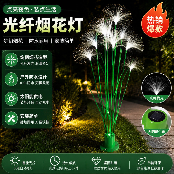 中山LED发光芦苇灯景观灯插地灯花园庭院氛围草坪灯户外亮化