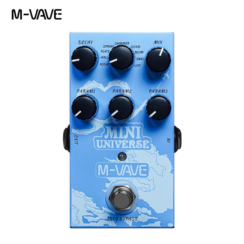 M-VAVE吉他单块效果器MINI-UNIVERSE数字建模混响效果器