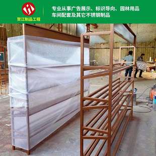 立地式安全帽架安全帽架车间304不锈钢组装式置物架