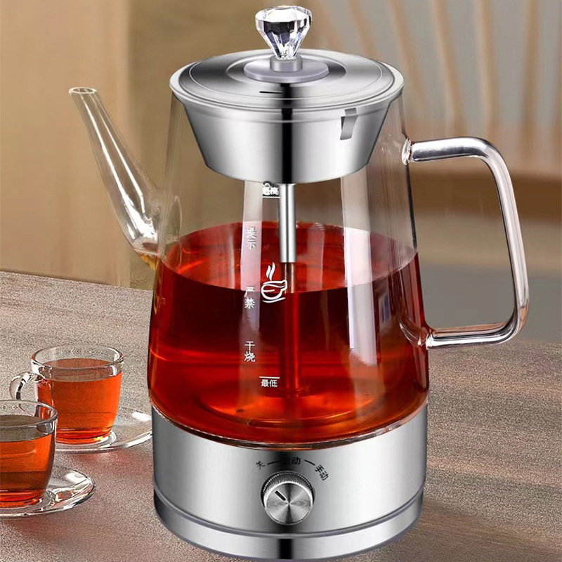 茶壶喷淋式煮茶器黑茶普洱蒸茶器养生壶保温电茶壶黑茶普洱专用