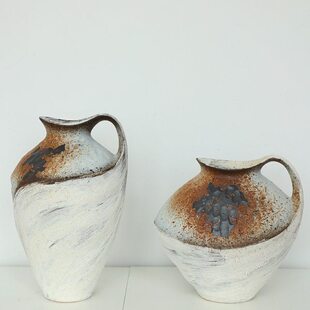 陶瓷花酒店侘寂风粗陶手工民宿禅意冬白霜插花复古怀旧