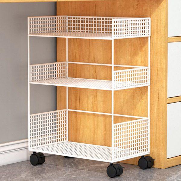 桌下置物架书桌旁小书架可移动带轮落地公桌边推车书本收纳迪鹏,收纳整理,书桌收纳置物架,淘宝优惠券,粉丝福利购,淘宝优惠卷