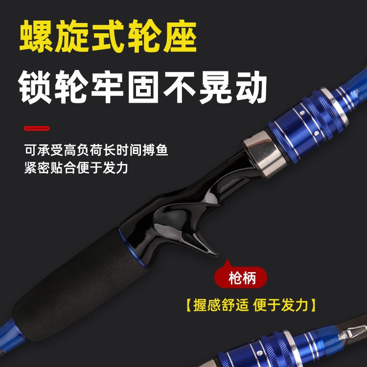 路亚竿M调ML调路亚杆直柄/枪柄钓鱼竿海钓中快调鱼竿路亚竿工厂批