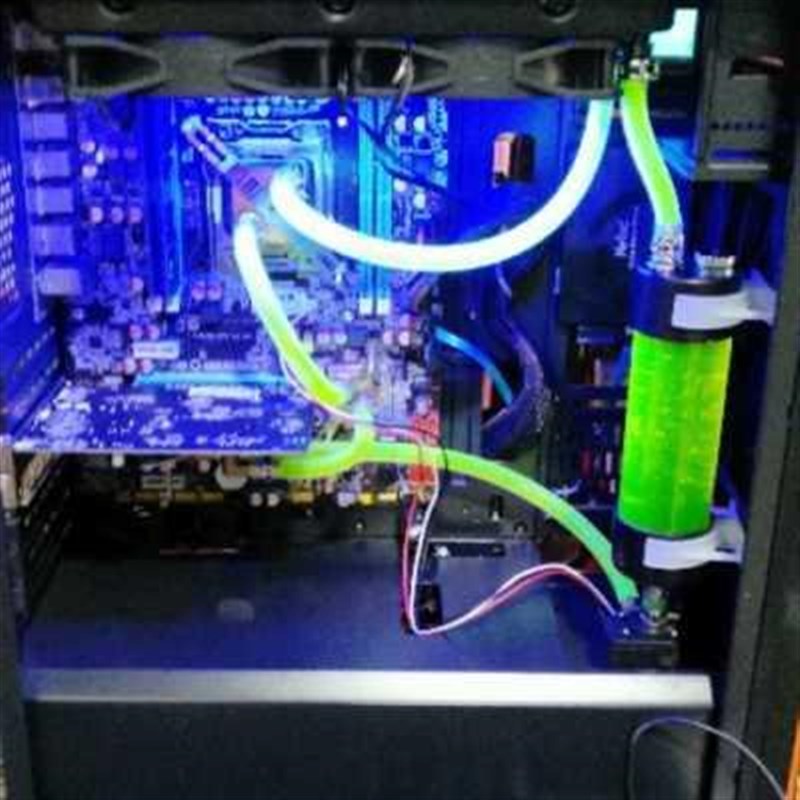 电脑水冷套装水冷散热器CPUx显卡纯铜双U服务器台式机分体散降温