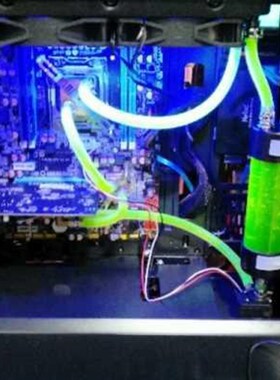 电脑水冷套装水冷散热器CPUx显卡纯铜双U服务器台式机分体散降温