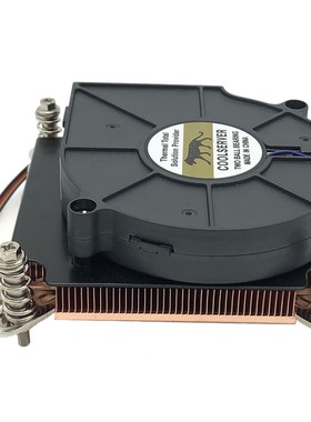 金 钱豹1U全铜1150 1155 1366CPU散热器服务器双滚珠涡Y轮CPU风扇