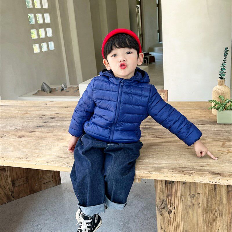 反季新款儿童羽绒棉服轻薄款男童女童冬装童装棉服中小童宝宝外套