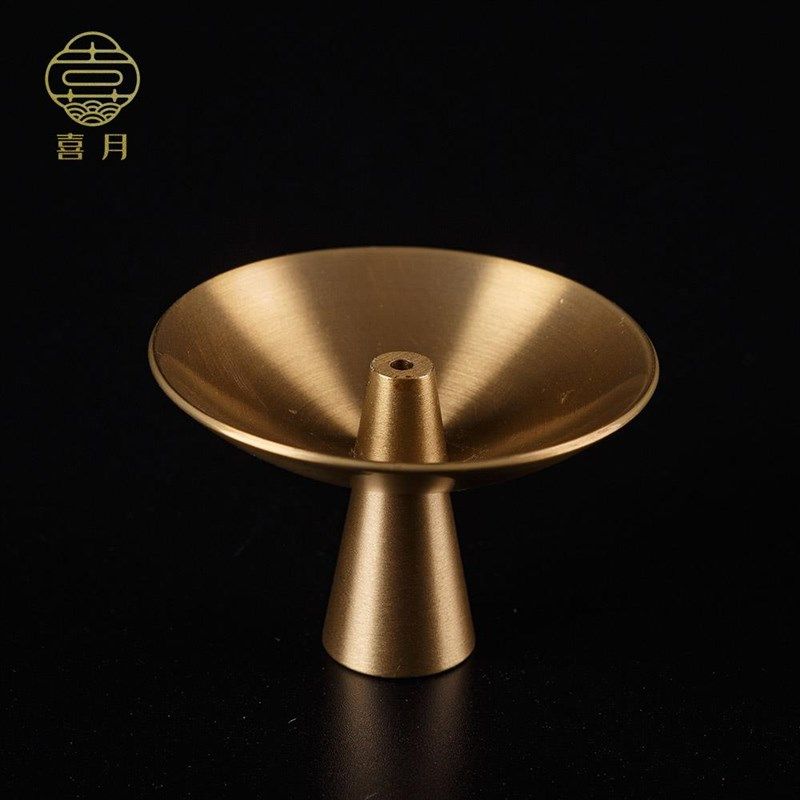 喜月香插纯黄铜创意日式香炉线香炉家用檀香炉小号迷你香托摆件,家居饰品,香托/香盘/香座/香插,淘宝优惠券,粉丝福利购,淘宝优惠卷