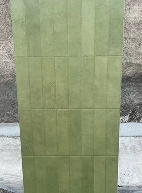 绿色卫生间瓷砖哑光复q古小方砖渐变色手工砖餐厅吧台地砖浴室墙