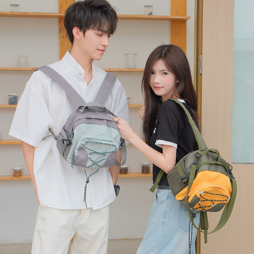 小揹包女2023新款户外出行登山爬山旅游轻便迷你小型旅行男双肩包