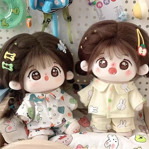 20cm娃衣棉花娃m娃衣服玩偶公仔一番赏小配饰夏季薄款换装睡衣套