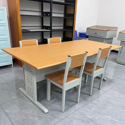 学校图书馆阅览桌阅览椅子培训四人六人位书籍馆会议阅览室阅读桌