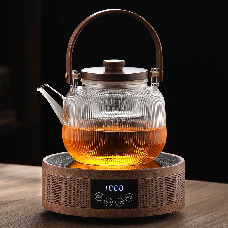 电陶炉玻璃煮茶壶茶具全自动家用泡水茶器黑茶专用养生壶装茶炉