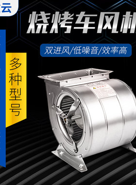 烟烧烤净化炉烟罩外转子吸风引风抽风大风量电通风