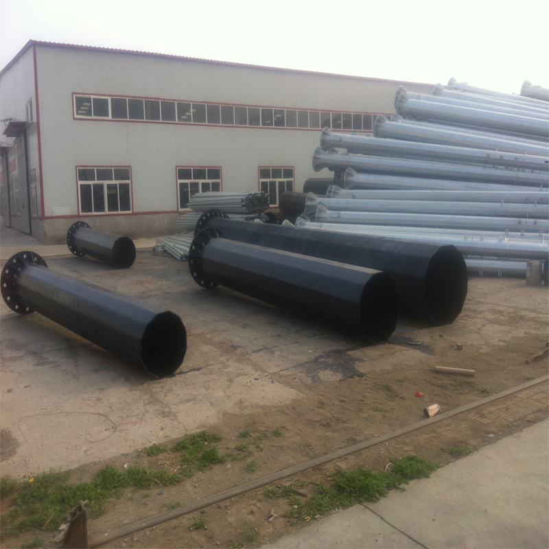 电力钢管杆回路10kv直线钢杆kv转角耐张钢管塔避雷针塔支架