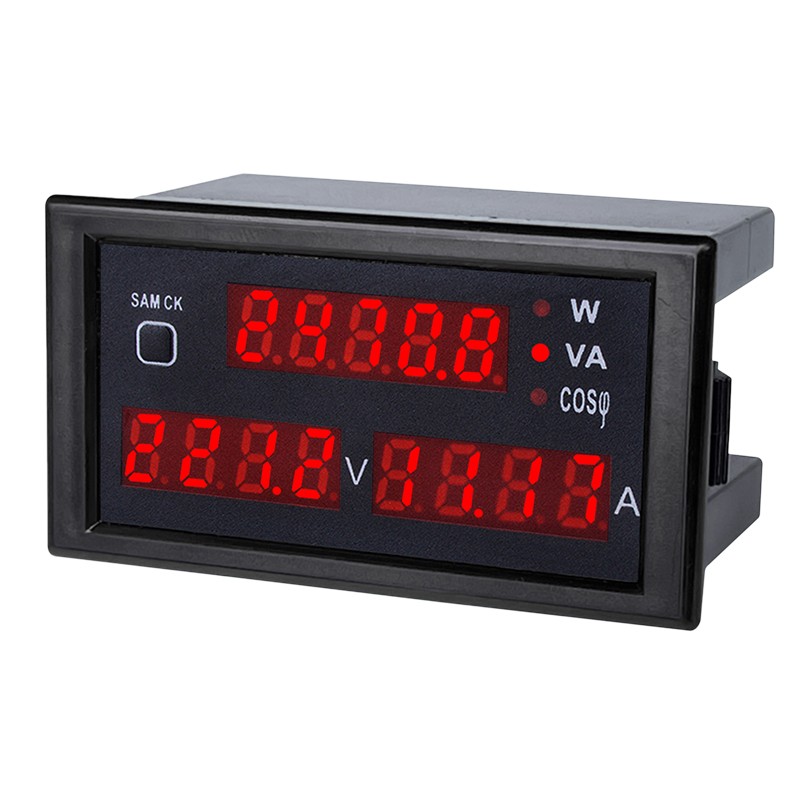交流电压电流功率表功率因数检测仪v100数显表DL9-208