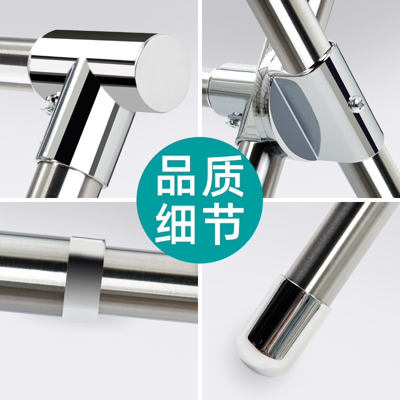 晾衣架落地折叠室内外家用阳台不锈钢杆式凉衣架晒架晒被架挂衣