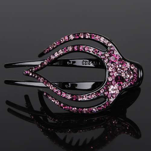 发夹l鸭嘴夹马尾三齿夹水钻发夹发卡盘发器抓夹卡子夹子发抓头饰