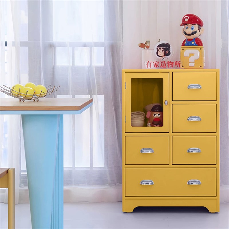 有家造物多巴胺手办柜收纳斗柜客厅储物柜玄关柜多斗展示柜餐边柜