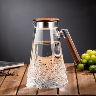 耐高温玻璃冷水壶家用大容量装凉白开水壶泡茶壶扎壶喝水杯子套装