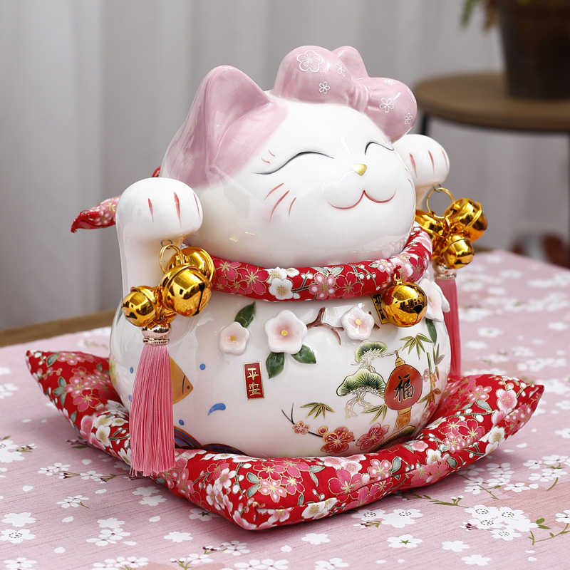 福衢存钱罐大人用招财猫摆件创意可爱儿童储蓄罐女生小储钱罐家用