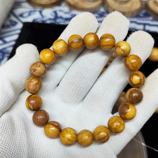 手作 秘鲁圣木手串圆珠原木正能量108颗佛珠子手链高油性一物一拍